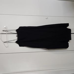 Free People Black Spaghetti Strap Midi Dress